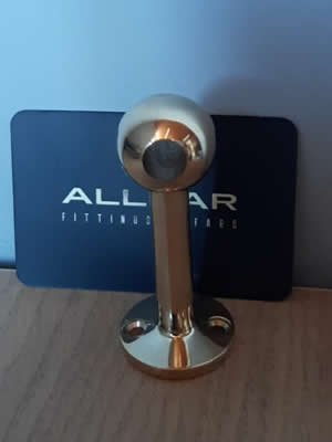 10mm brass fiddle rail corner post